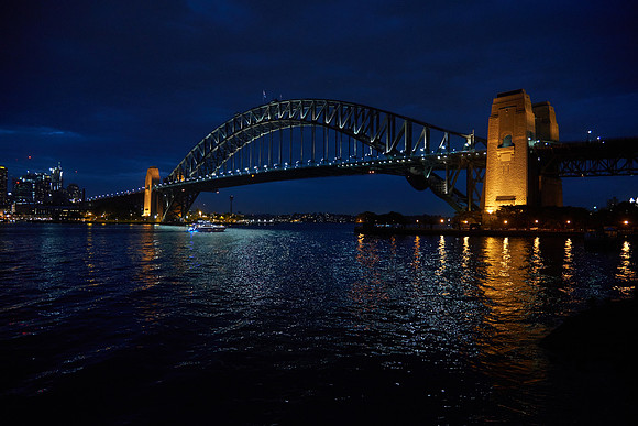 Harbor Bridge - Nighttime Splendor