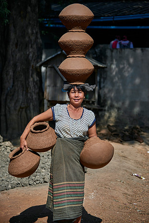 Carrying Pots to Market