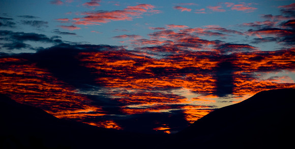 Flaming Antarctic Sunset